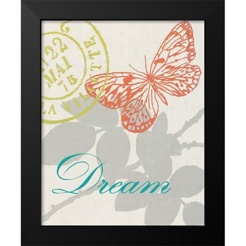 DREAM NATURE Black Modern Wood Framed Art Print by Z Studio