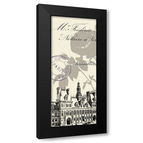 Hotel De Ville Black Modern Wood Framed Art Print with Double Matting by Z Studio