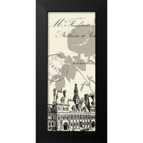 Hotel De Ville Black Modern Wood Framed Art Print by Z Studio
