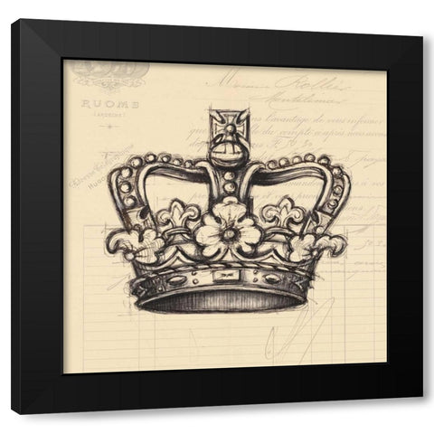 Documented Royalty Black Modern Wood Framed Art Print with Double Matting by Z Studio
