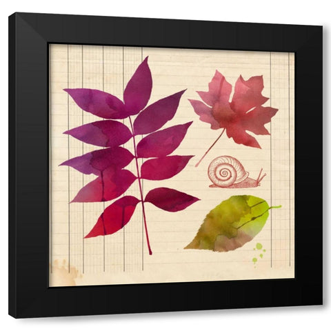 Archive Interpretations 1 Black Modern Wood Framed Art Print with Double Matting by Z Studio