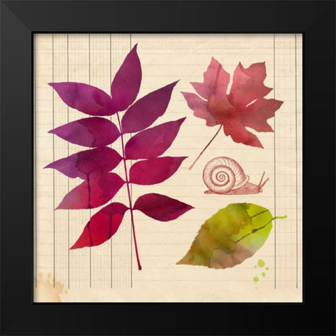 Archive Interpretations 1 Black Modern Wood Framed Art Print by Z Studio