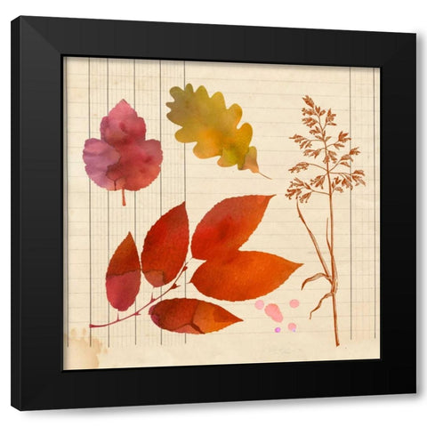 Archive Interpretations 3 Black Modern Wood Framed Art Print with Double Matting by Z Studio