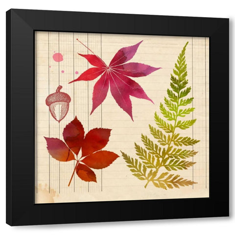 Archive Interpretations 4 Black Modern Wood Framed Art Print with Double Matting by Z Studio