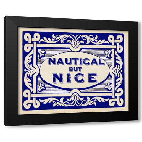 Nautical Advice 6 Black Modern Wood Framed Art Print with Double Matting by Z Studio