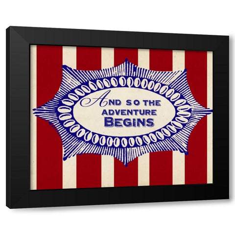 Nautical Advice 7 Black Modern Wood Framed Art Print by Z Studio