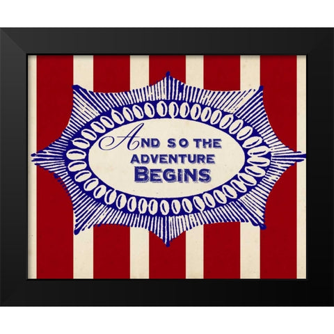 Nautical Advice 7 Black Modern Wood Framed Art Print by Z Studio