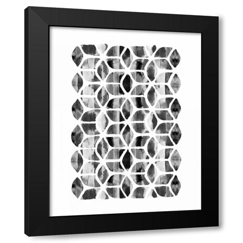 Global Influence 2  Black Modern Wood Framed Art Print by Dos Santos, Bella