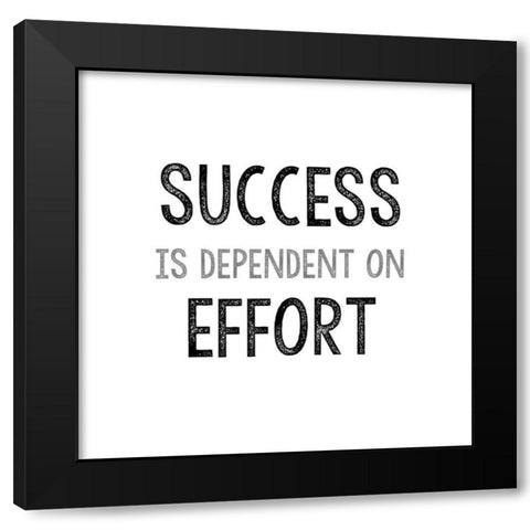 Success Black Modern Wood Framed Art Print with Double Matting by Dos Santos, Bella