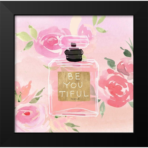 Pretty Parfum! Black Modern Wood Framed Art Print by Dos Santos, Bella