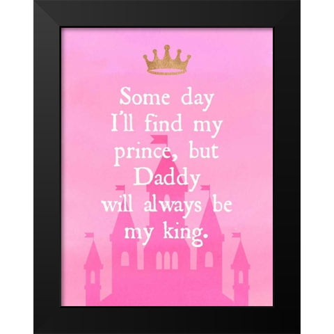 Someday? Black Modern Wood Framed Art Print by Dos Santos, Bella