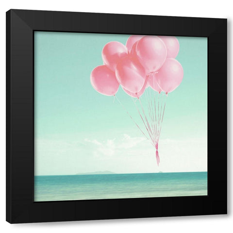 Follow The Breeze Black Modern Wood Framed Art Print with Double Matting by Dos Santos, Bella