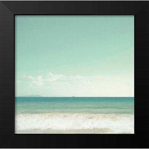 Sea View Black Modern Wood Framed Art Print by Dos Santos, Bella