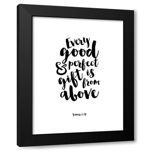 Every Good and Perfect Thing Black Modern Wood Framed Art Print with Double Matting by Dos Santos, Bella