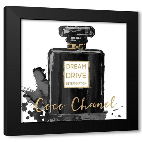 DREAM, DRIVE, DETERMINATION Black Modern Wood Framed Art Print with Double Matting by Dos Santos, Bella