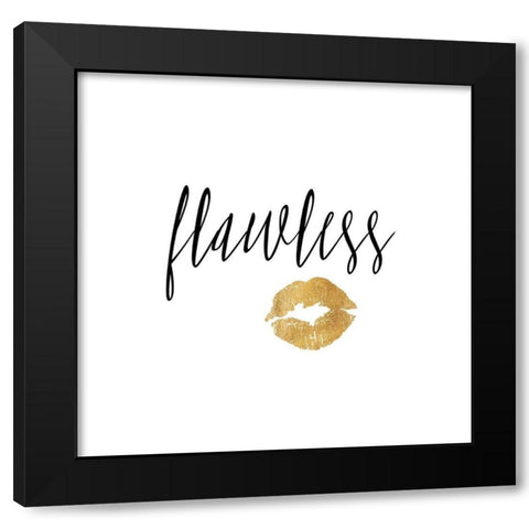 Flawless Black Modern Wood Framed Art Print by Dos Santos, Bella