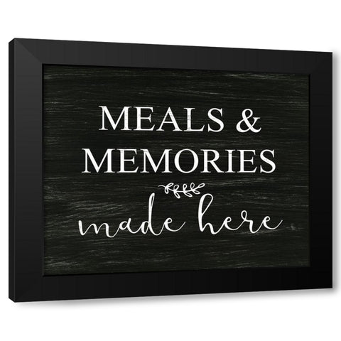 Meal and Memories Black Modern Wood Framed Art Print with Double Matting by Dos Santos, Bella