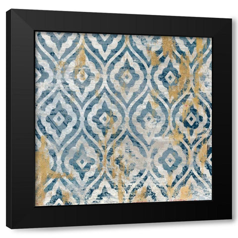 Medina Tile 1 Black Modern Wood Framed Art Print with Double Matting by Ross, Devon