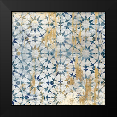 Medina Tile 2 Black Modern Wood Framed Art Print by Ross, Devon
