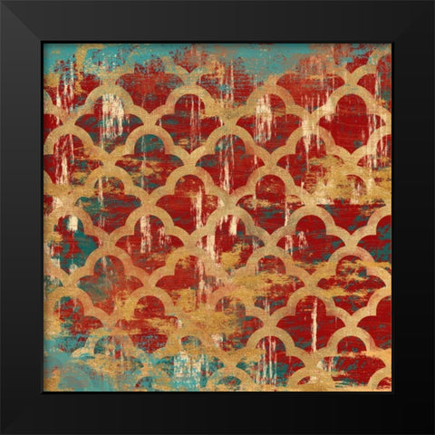 Kasbah Tile 2 Black Modern Wood Framed Art Print by Ross, Devon