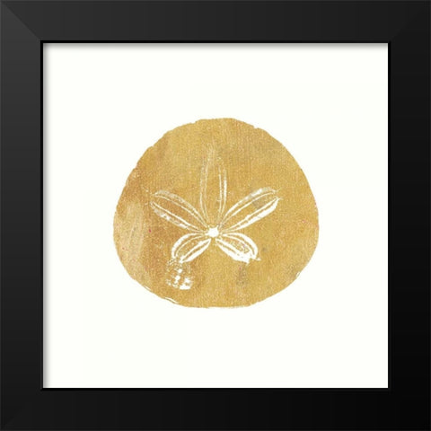 24 Karat Sand Dollar Black Modern Wood Framed Art Print by Ross, Devon