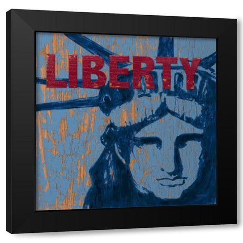 Liberty Reigns Black Modern Wood Framed Art Print by Appleman, Sam