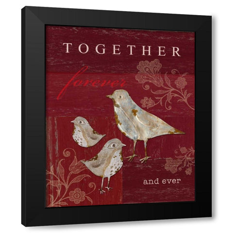 Together Forever and Ever Black Modern Wood Framed Art Print with Double Matting by Appleman, Sam
