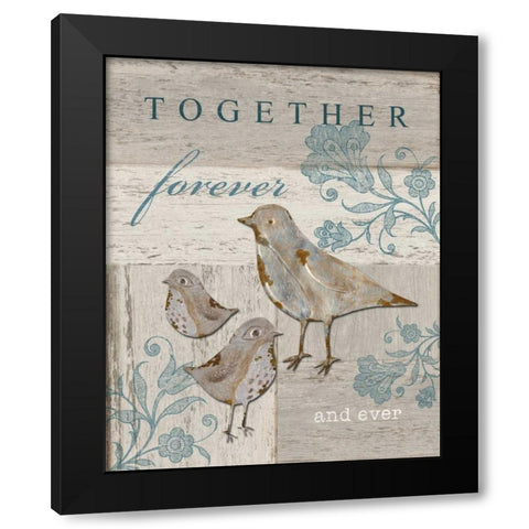 Together Forever and Ever Black Modern Wood Framed Art Print with Double Matting by Appleman, Sam