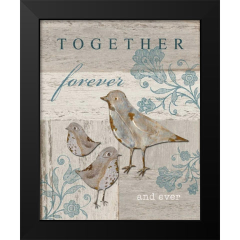 Together Forever and Ever Black Modern Wood Framed Art Print by Appleman, Sam