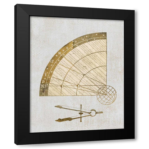 Cartographers Set Black Modern Wood Framed Art Print by Appleman, Sam