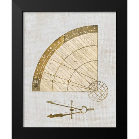 Cartographers Set Black Modern Wood Framed Art Print by Appleman, Sam