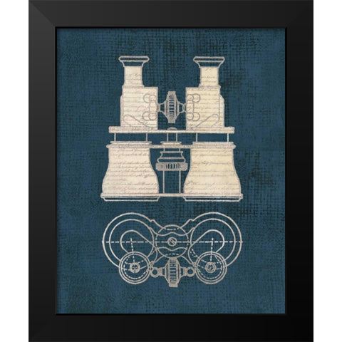 Antique Binoculars Black Modern Wood Framed Art Print by Appleman, Sam