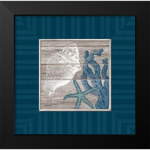 Coastal Treasures Black Modern Wood Framed Art Print by Appleman, Sam