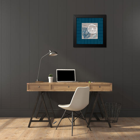 Coastal Bliss Black Modern Wood Framed Art Print by Appleman, Sam