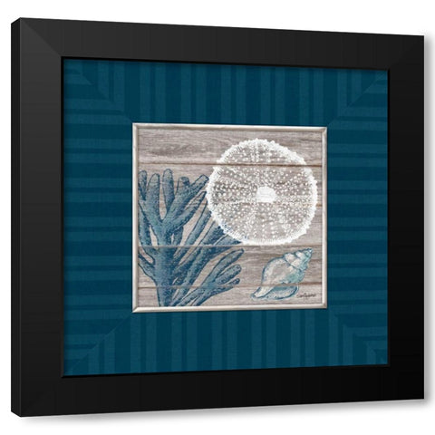 Coastal Bliss Black Modern Wood Framed Art Print by Appleman, Sam