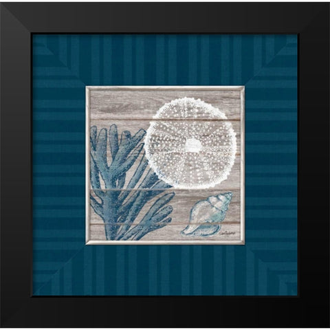 Coastal Bliss Black Modern Wood Framed Art Print by Appleman, Sam
