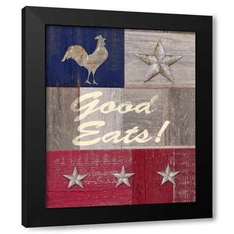 Good Eats Black Modern Wood Framed Art Print by Appleman, Sam