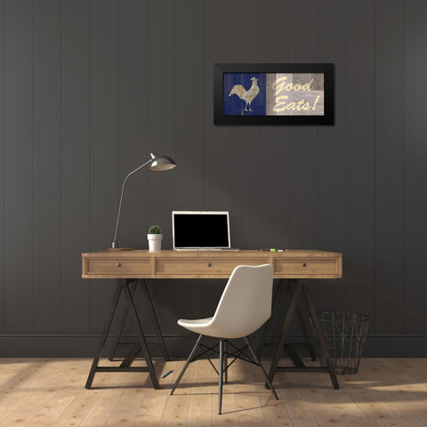 Good Eats Black Modern Wood Framed Art Print by Appleman, Sam