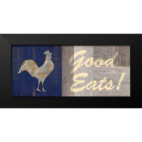 Good Eats Black Modern Wood Framed Art Print by Appleman, Sam
