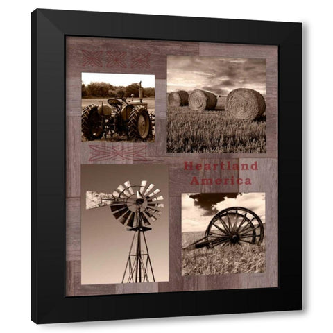 Heartland America Black Modern Wood Framed Art Print by Appleman, Sam