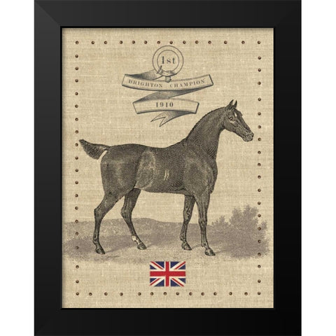 British Champion Black Modern Wood Framed Art Print by Appleman, Sam