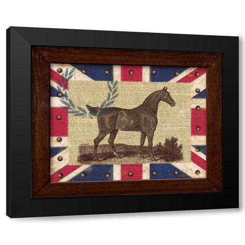 British Equestrian Black Modern Wood Framed Art Print with Double Matting by Appleman, Sam