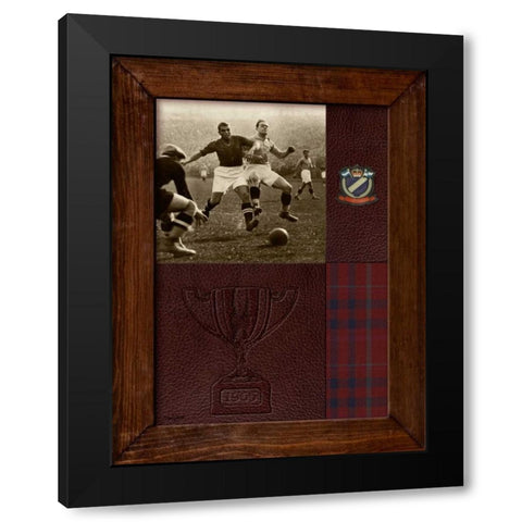 Vintage Match Black Modern Wood Framed Art Print by Appleman, Sam