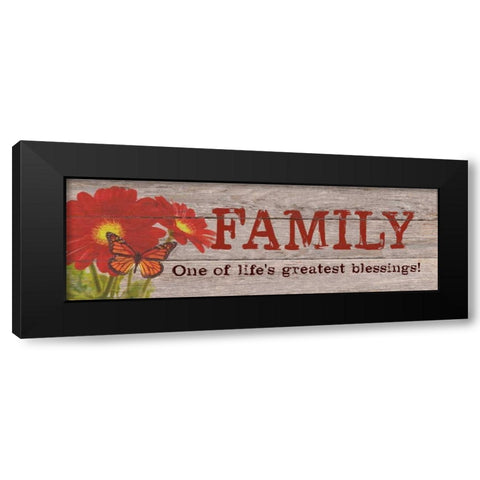 Lifes Greatest Blessing Black Modern Wood Framed Art Print with Double Matting by Appleman, Sam