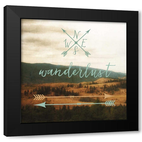 Wanderlust Black Modern Wood Framed Art Print by Appleman, Sam