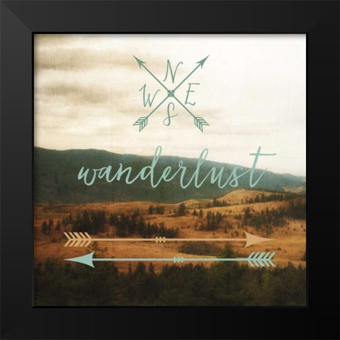 Wanderlust Black Modern Wood Framed Art Print by Appleman, Sam