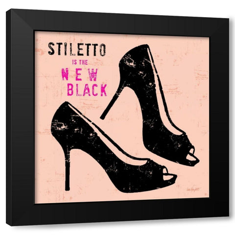 Savvy Fashion 5 Black Modern Wood Framed Art Print by Bryant, Lola
