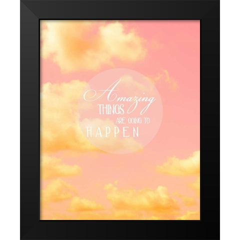 Glam World 1 Black Modern Wood Framed Art Print by Bryant, Lola