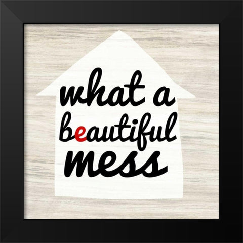 HOMEY 3 Black Modern Wood Framed Art Print by Bryant, Lola