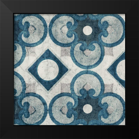 Persian Jewel Blue 3 Black Modern Wood Framed Art Print by Yamada, Morgan